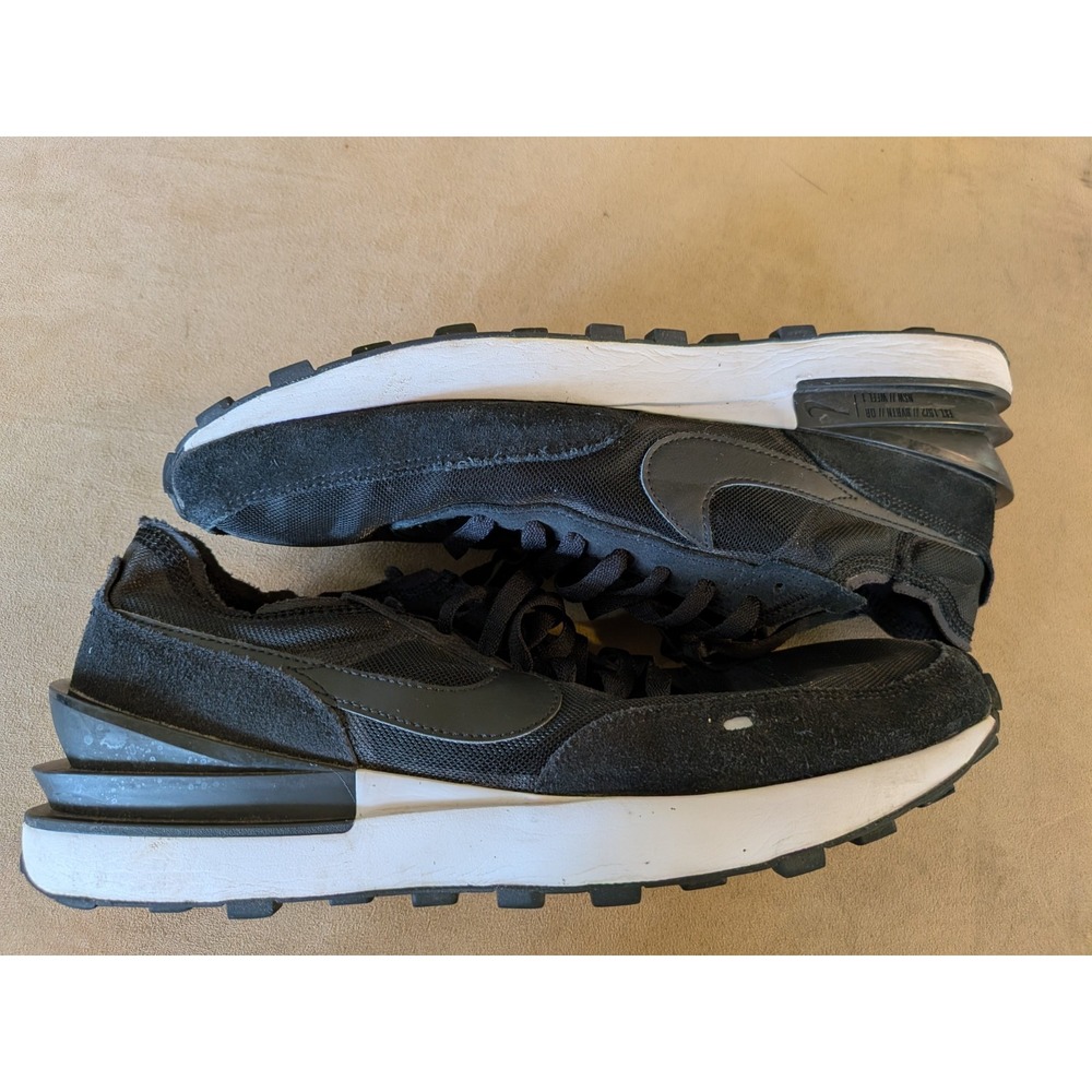 Nike Waffle One Black White Men DA7995-001 New Authentic Size 12 - Picture 8 of 9